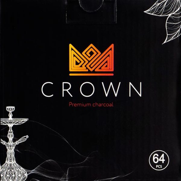 Уголь Crown кокосовый 64 шт (26 мм)